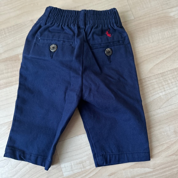Polo Ralph Lauren crisp cotton twill pants, Navy, 3 months - Picture 3 of 4